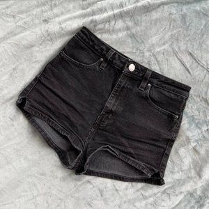 Urban Outfitters | BDG | Pin Up High Waist Black Denim Jean Shorts | Size 27